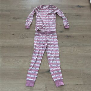 Pink and white Crewcut pajamas - size 12